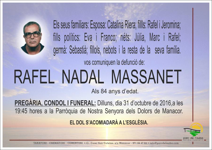 RAFEL NADAL MASSANET