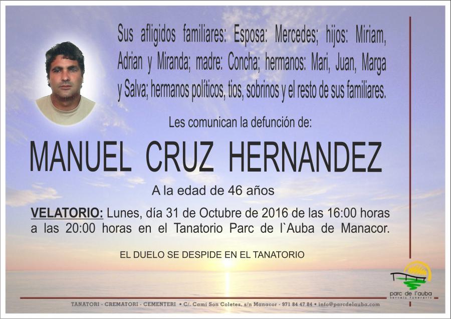 MANUEL CRUZ  HERNANDEZ