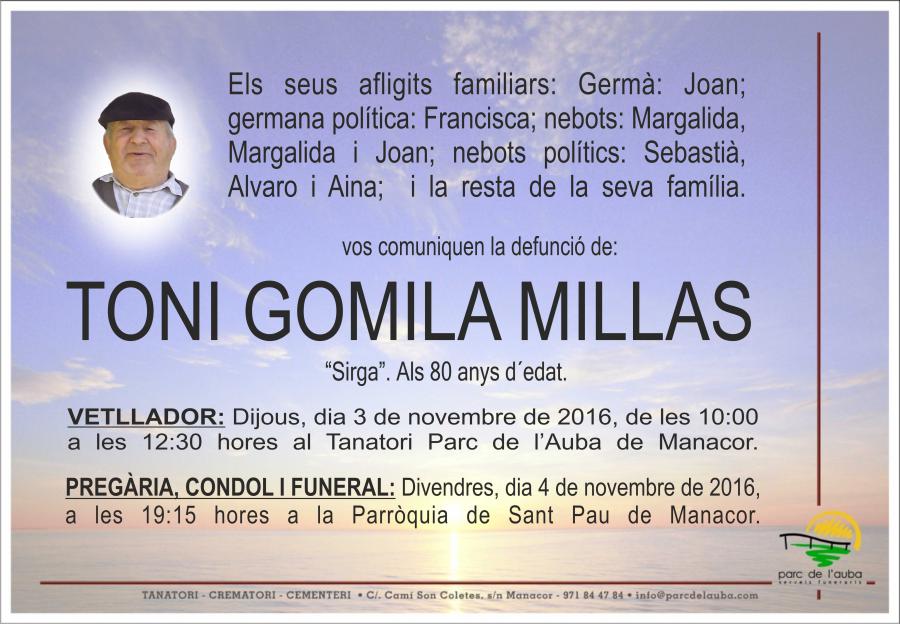 TONI GOMILA MILLAS