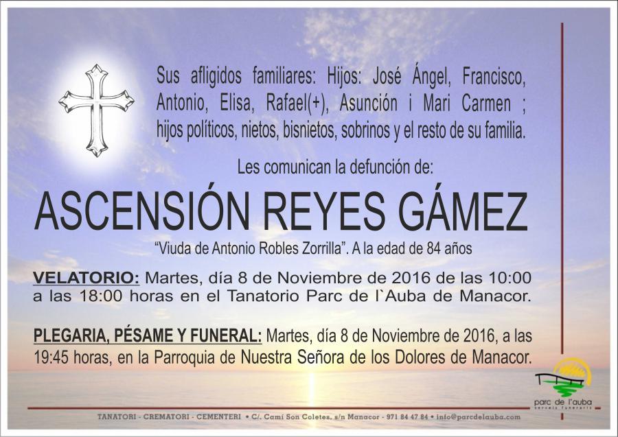 ASCENSIÓN REYES GÁMEZ