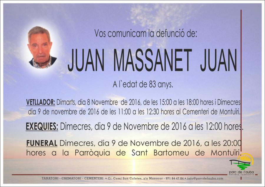 JOAN MASSANET JOAN