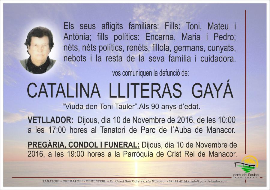 CATALINA LLITERAS GAYÁ
