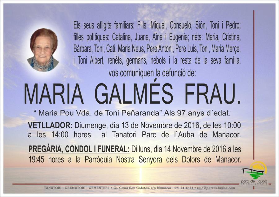 MARIA GALMÉS FRAU