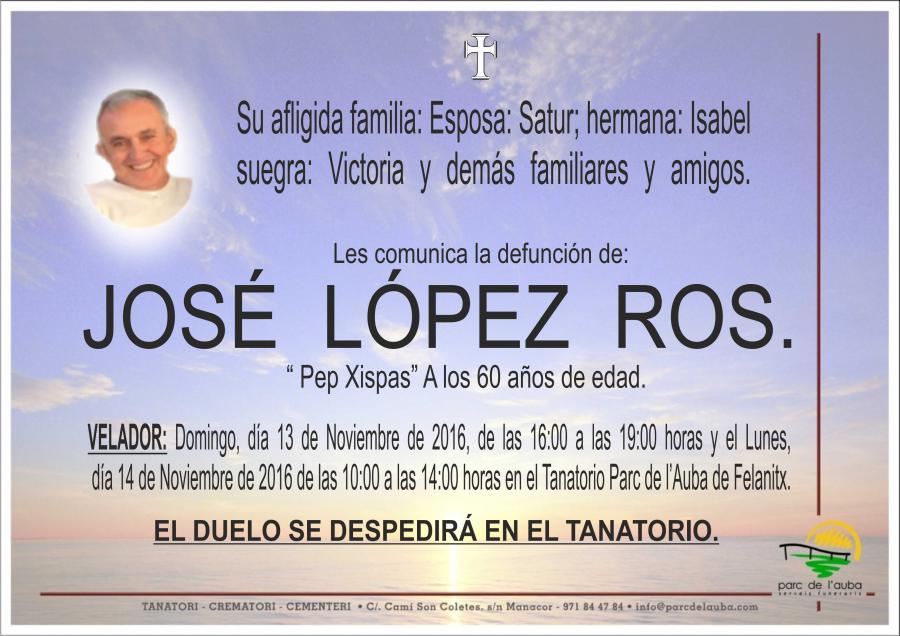 JOSÉ LÓPEZ ROS