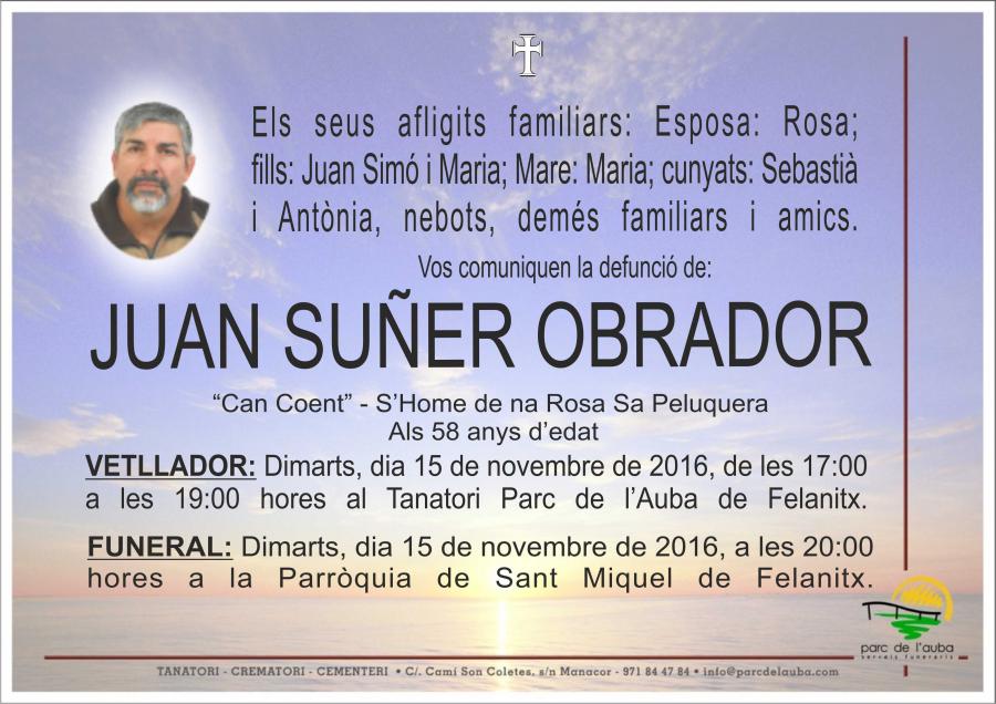 JUAN SUÑER OBRADOR