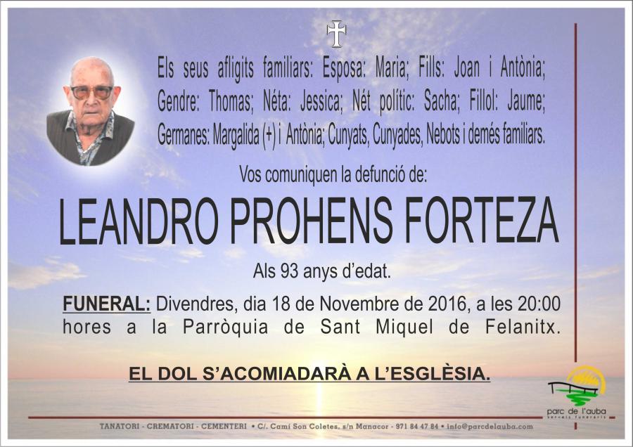 LEANDRO PROHENS FORTEZA