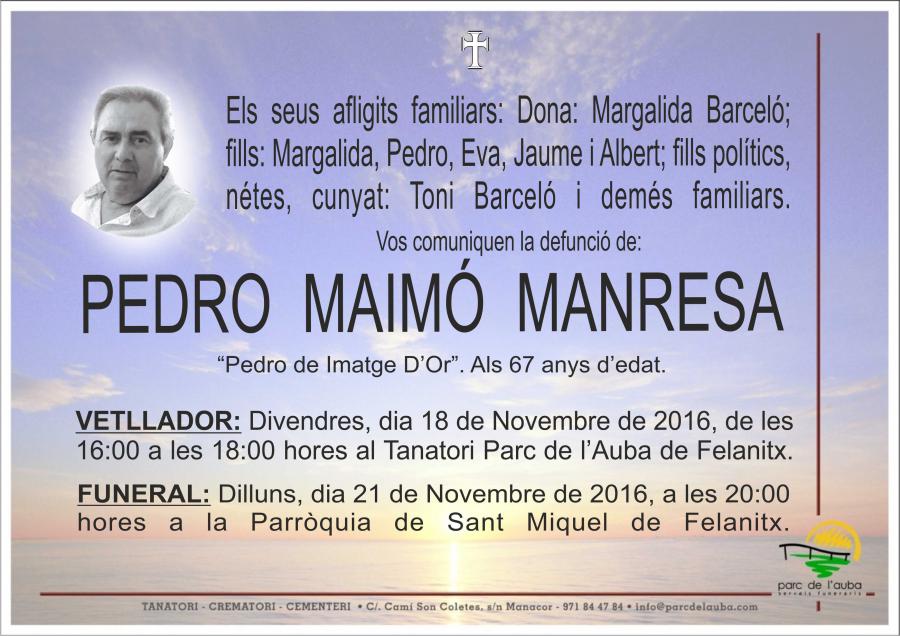 PEDRO MAIMÓ MANRESA
