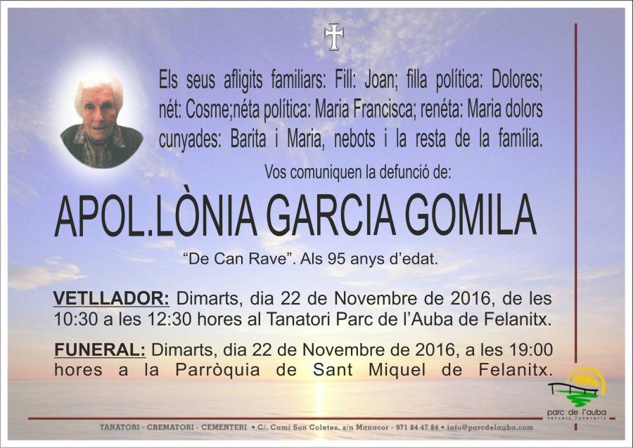 APOL.LÃ'NIA GARCIA GOMILA