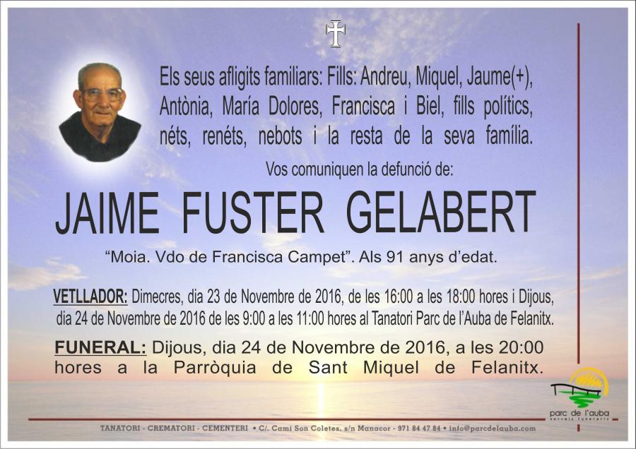 JAIME FUSTER GELABERT