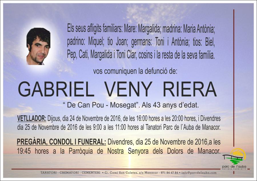 GABRIEL VENY RIERA