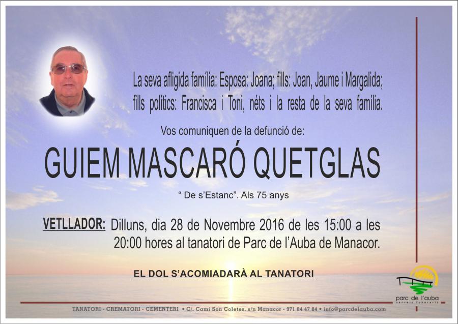 GUIEM MASCARÓ QUETGLAS