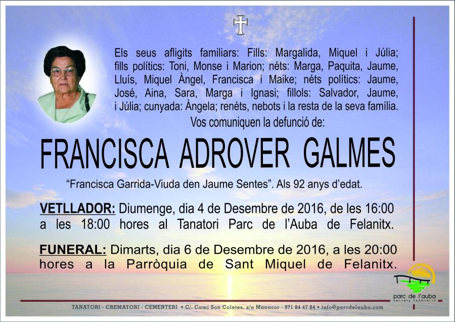 FRANCISCA ADROVER GALMES