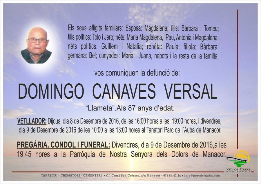 DOMINGO CANAVES VERSAL