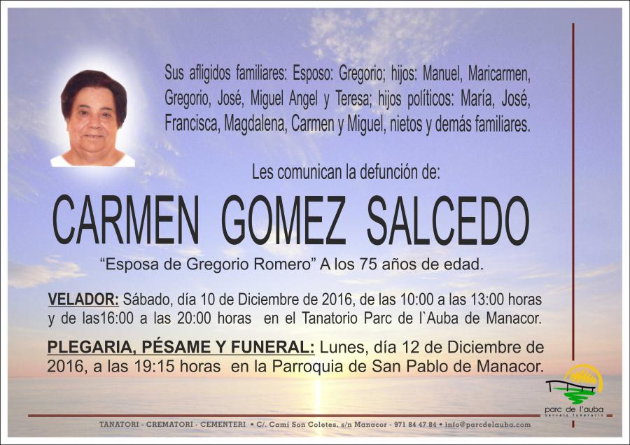 CARMEN GOMEZ SALCEDO