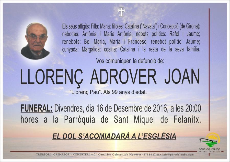 LLORENÇ ADROVER JOAN