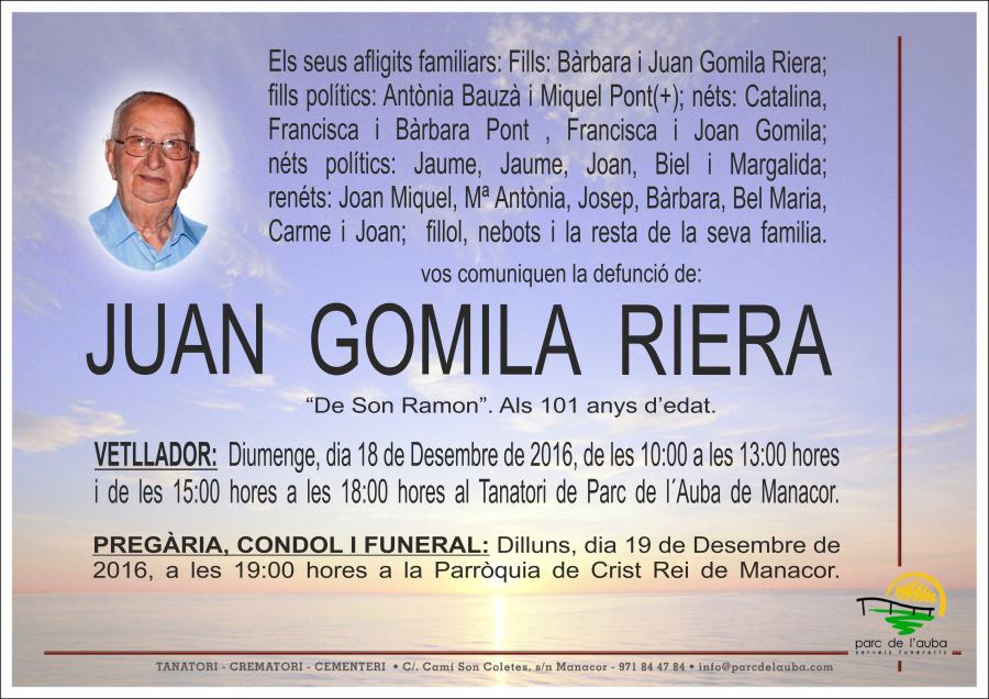 JUAN GOMILA RIERA
