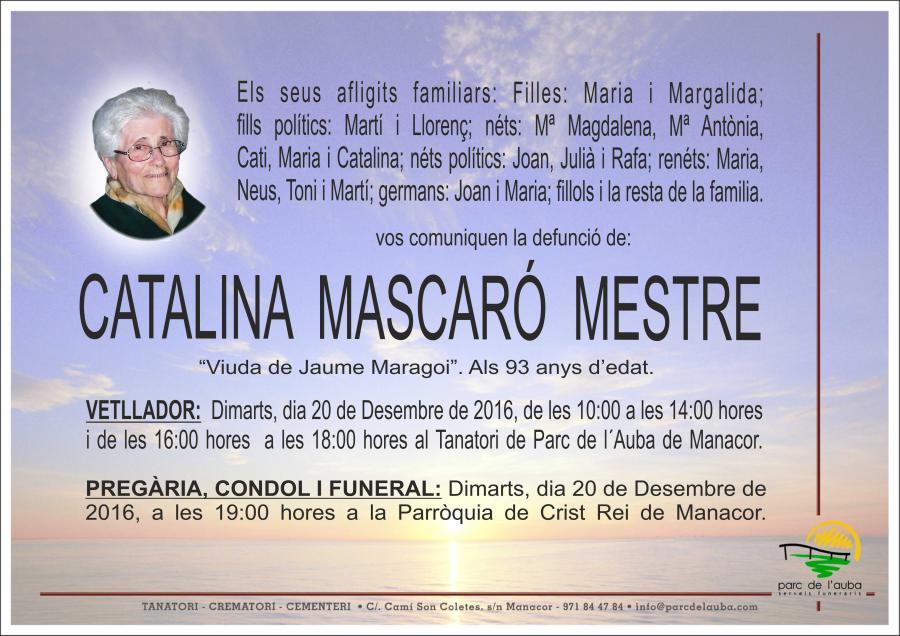 CATALINA MASCARÓ MESTRE