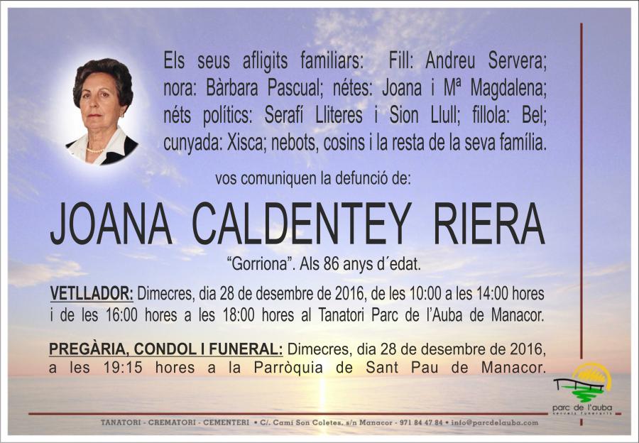 JOANA CALDENTEY RIERA