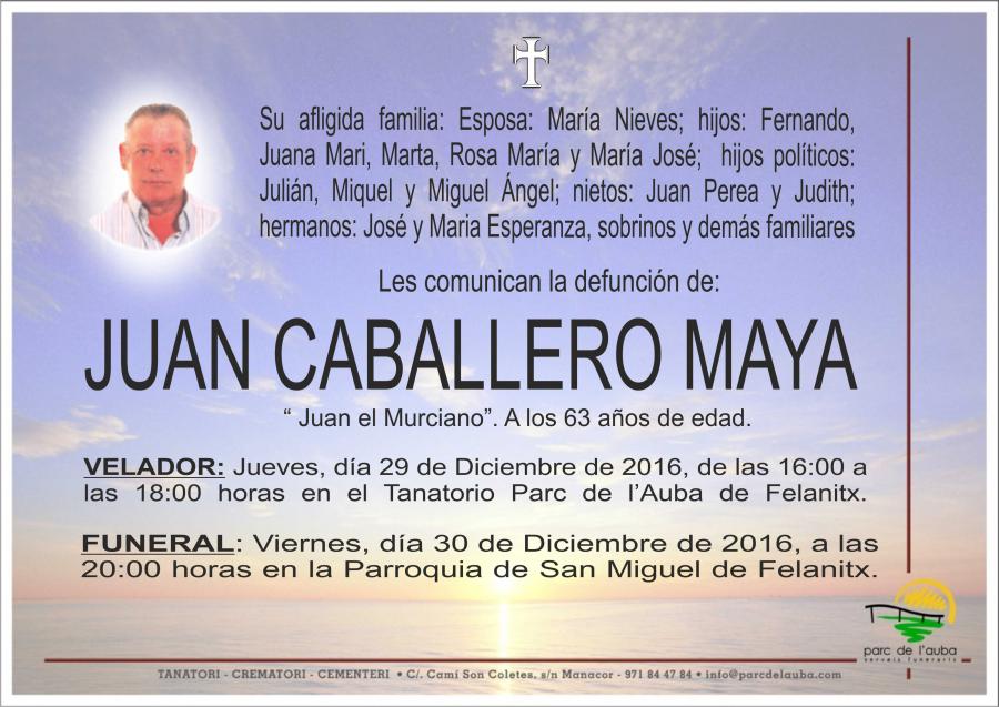 JUAN CABALLERO MAYA