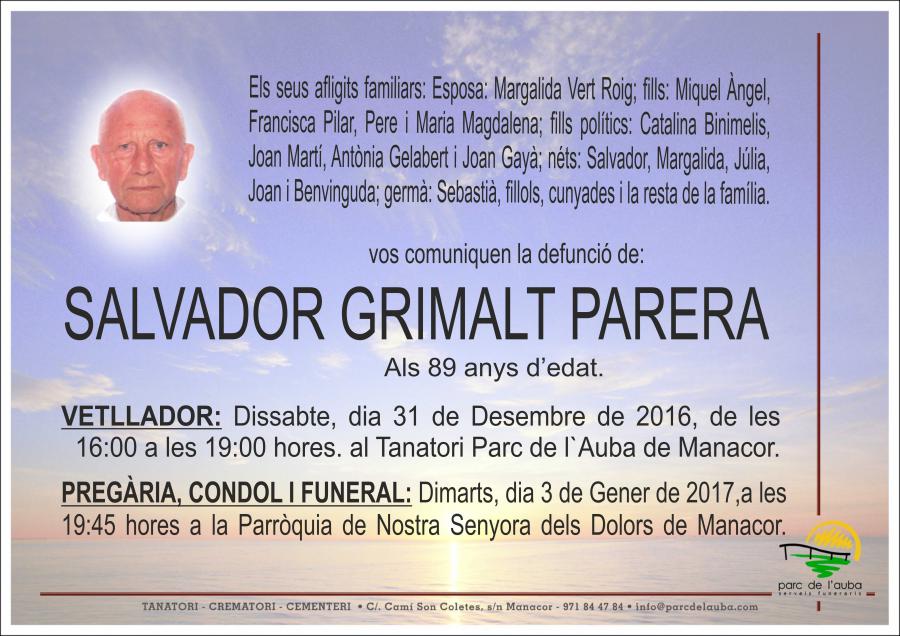 SALVADOR GRIMALT PARERA