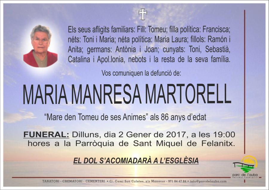 MARIA MANRESA MARTORELL
