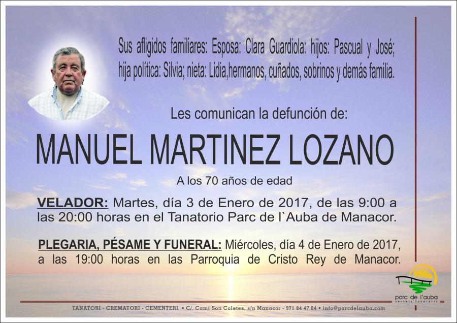 MANUEL MARTINEZ LOZANO