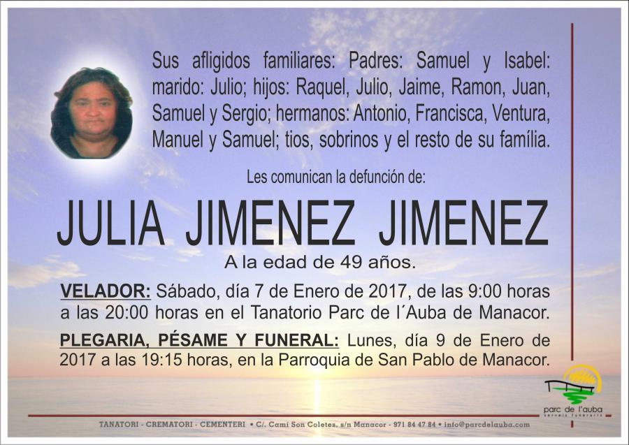JULIA JIMENEZ JIMENEZ