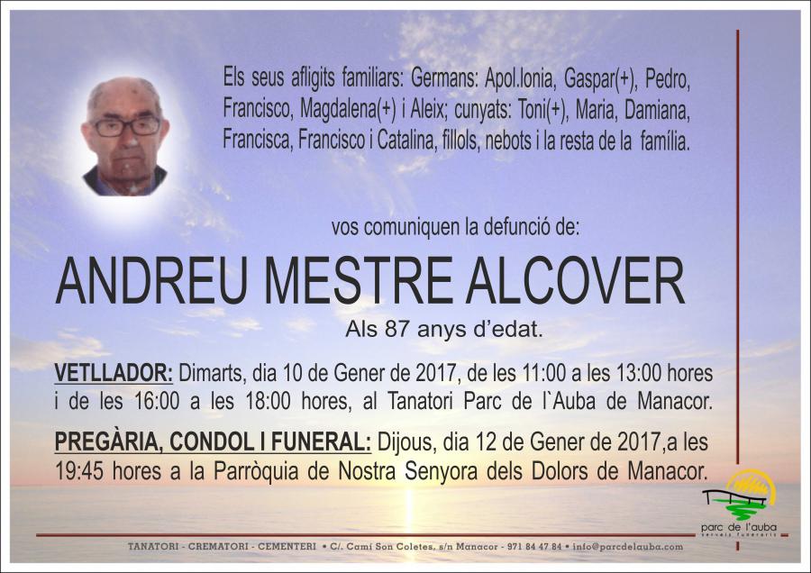 ANDREU MESTRE ALCOVER