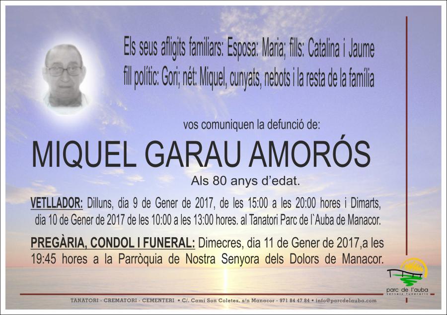 MIQUEL GARAU AMORÓS