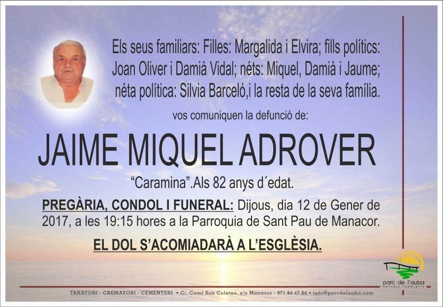 JAIME MIQUEL ADROVER