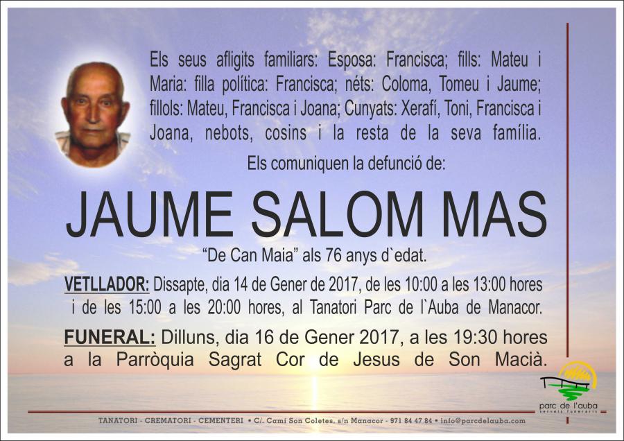JAUME SALOM MAS