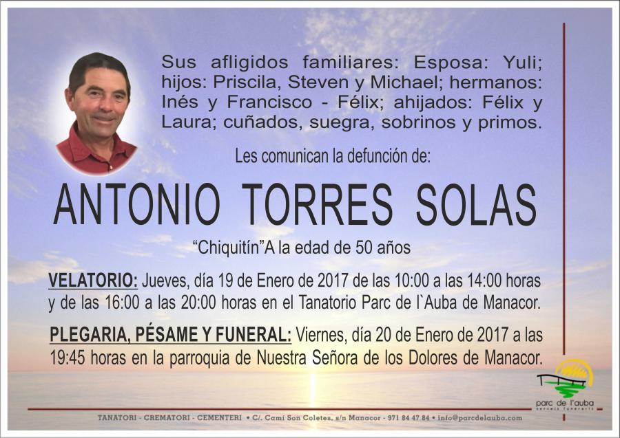 ANTONIO TORRES SOLAS