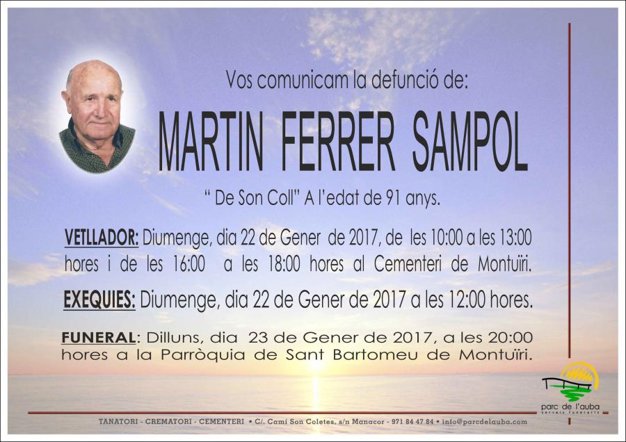 MARTIN FERRER SAMPOL