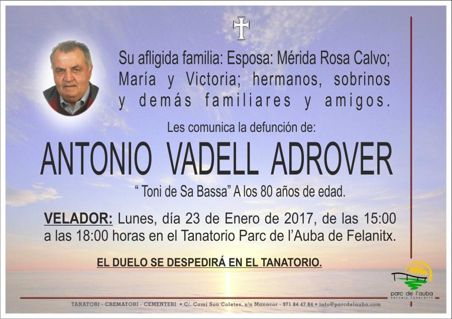 ANTONIO VADELL ADROVER
