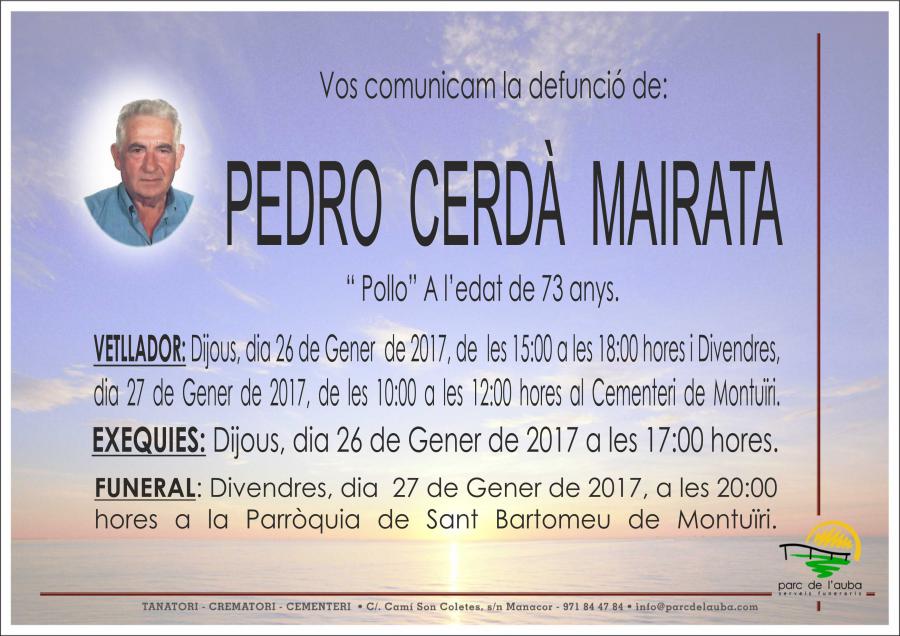 PEDRO CERDÀ MAIRATA