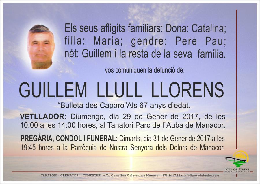 GUILLEM LLULL LLORENS