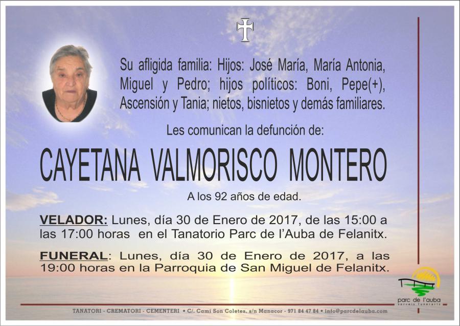 CAYETANA VALMORISCO MONTERO
