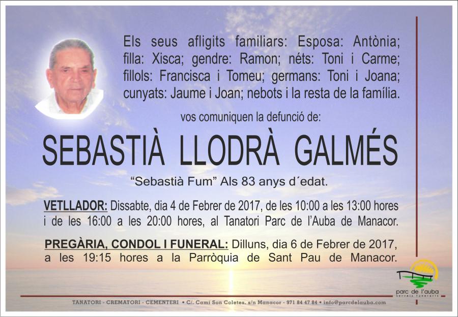 SEBASTIÀ LLODRÀ GALMÉS