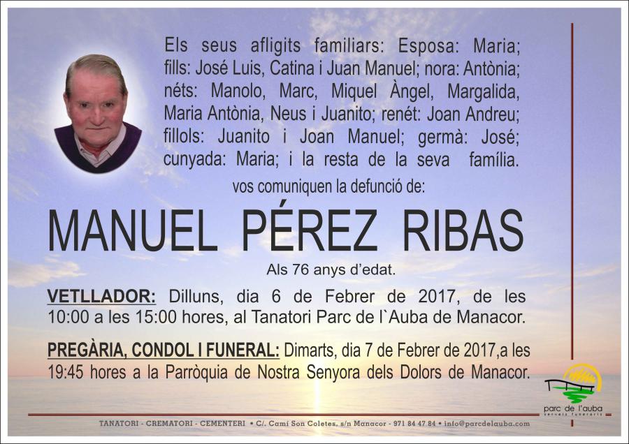 MANUEL  PÉREZ RIBAS