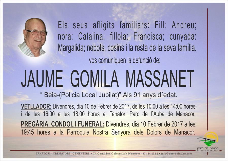 JAUME GOMILA MASSANET