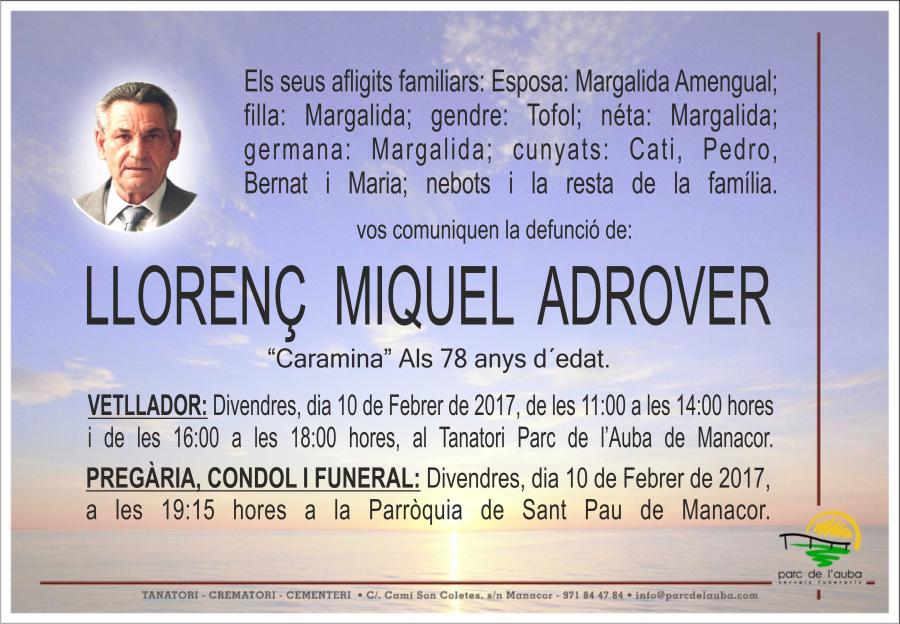 LLORENÇ MIQUEL ADROVER