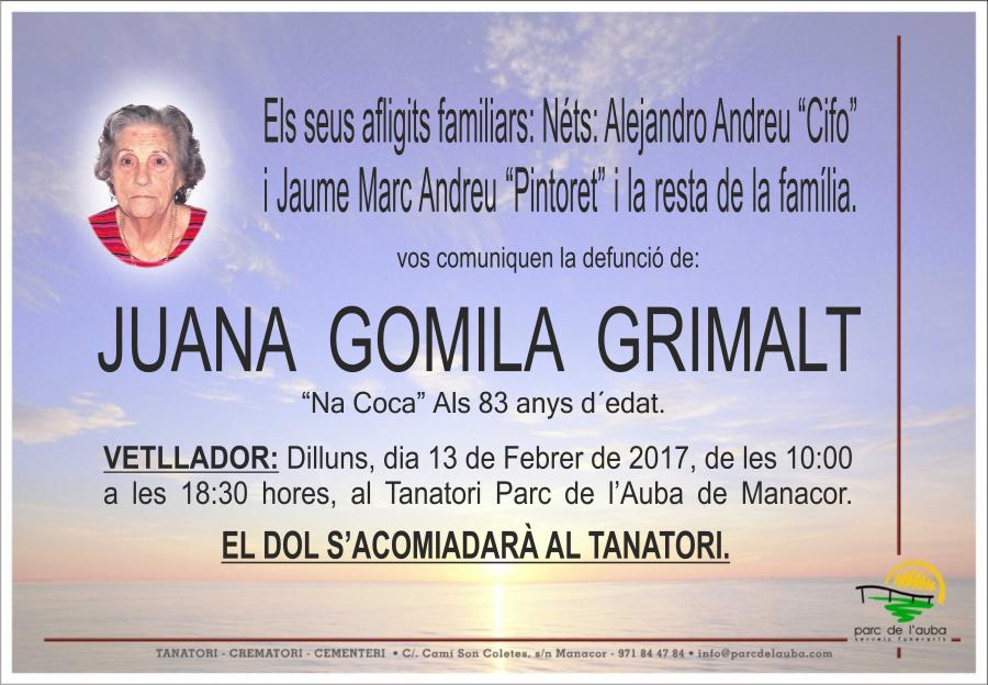 JUANA GOMILA GRIMALT