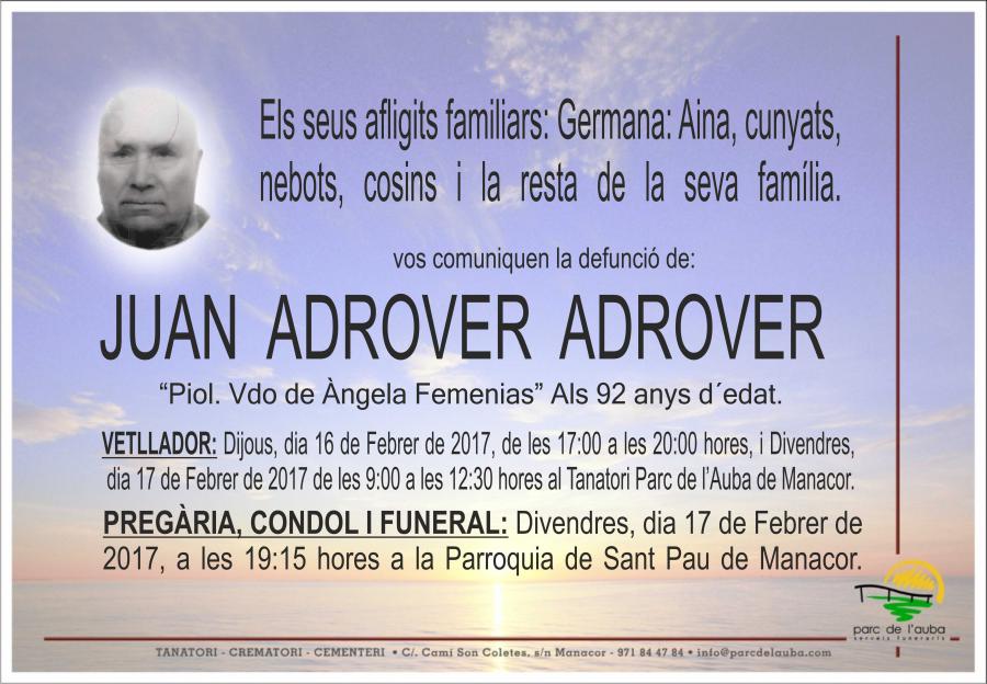 JUAN ADROVER ADROVER
