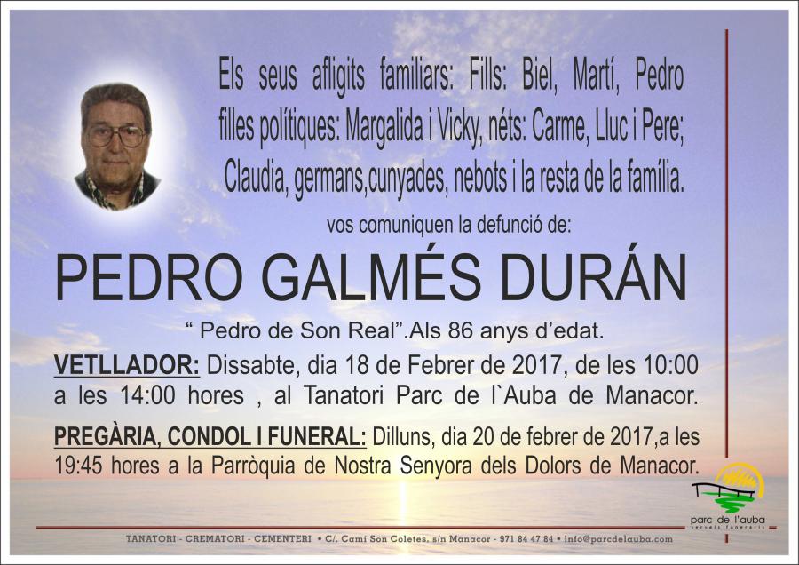 PEDRO GALMÉS DURÁN