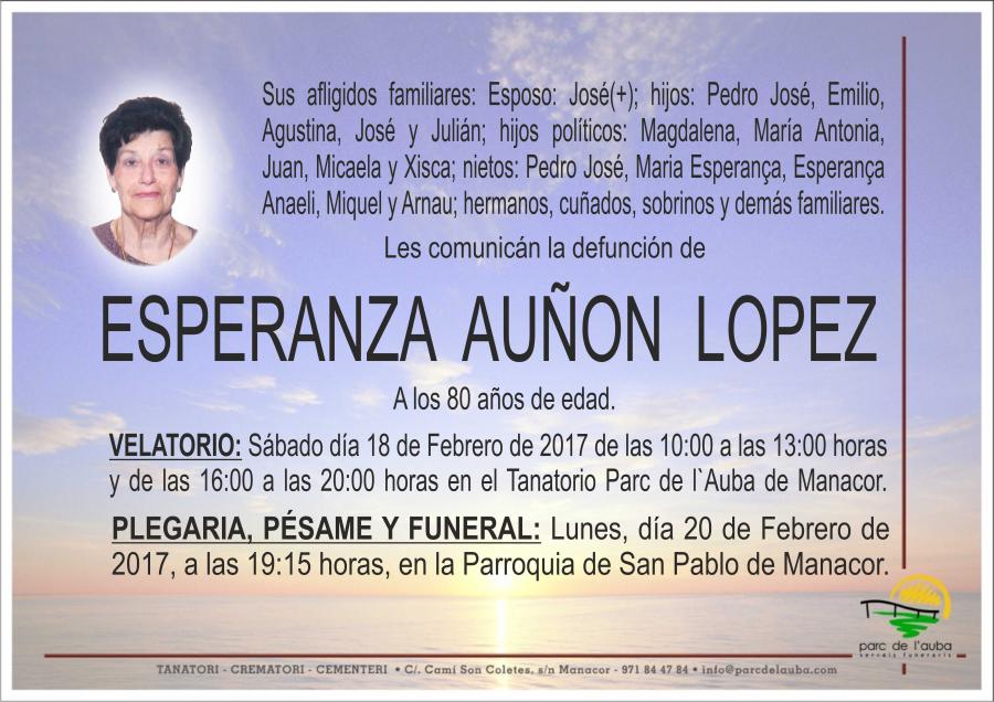 ESPERANZA AUÑON LOPEZ