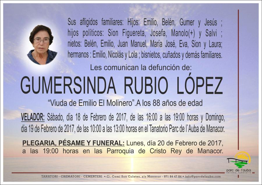 GUMERSINDA RUBIO LÓPEZ