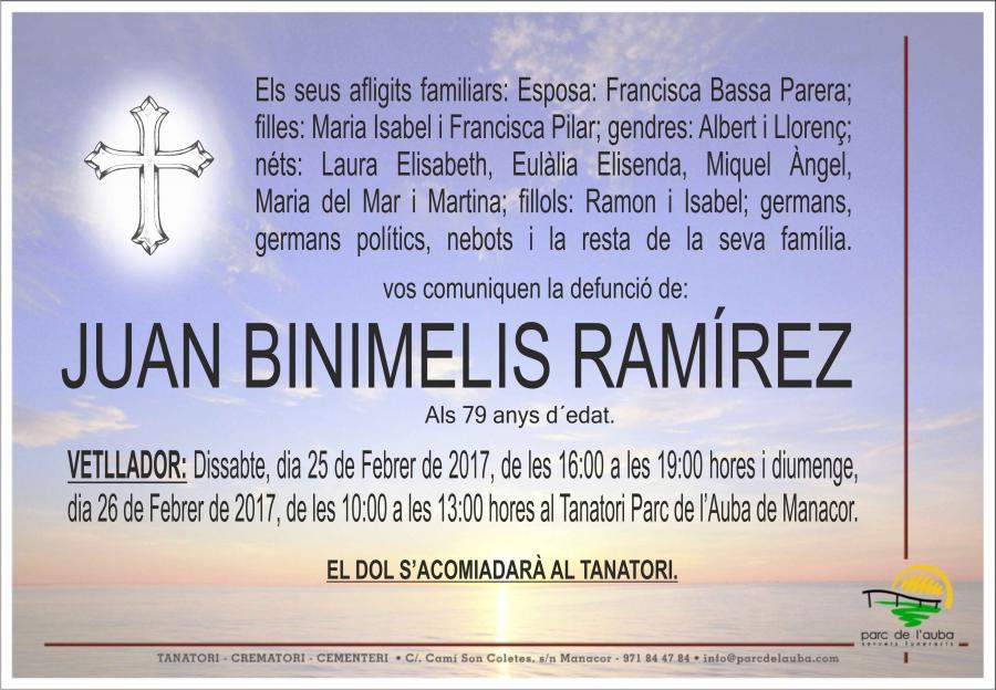 JUAN BINIMELIS RAMÍREZ