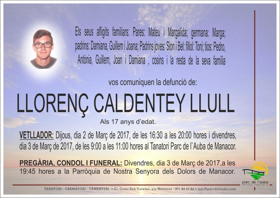 LLORENÇ CALDENTEY LLULL