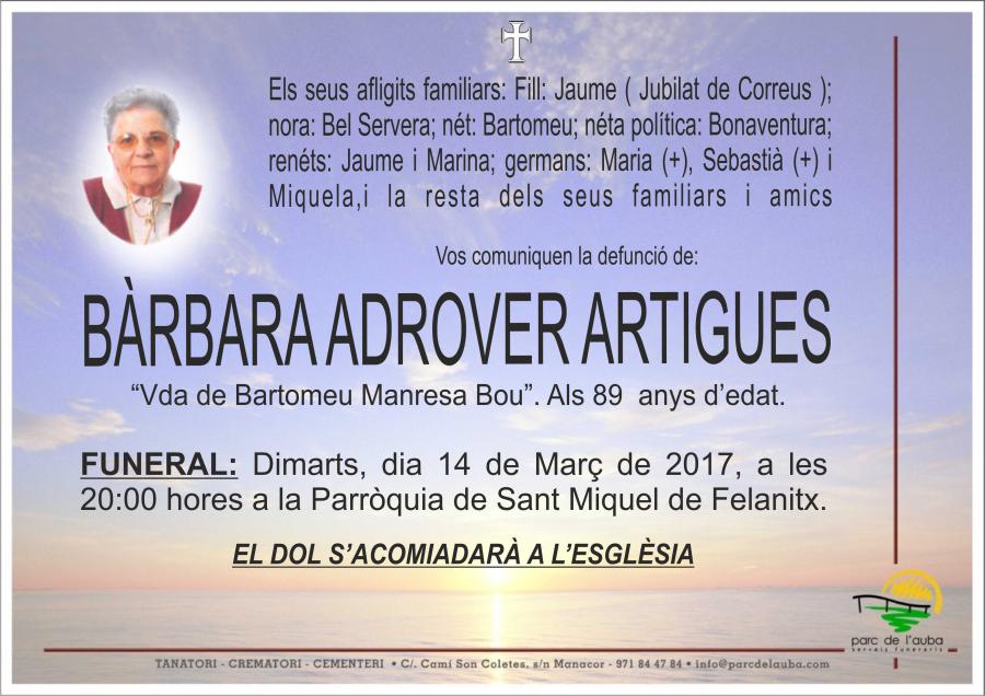 BÀRBARA ADROVER ARTIGUES