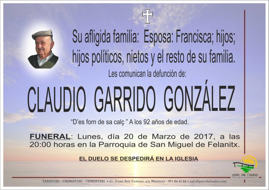 CLAUDIO GARRIDO GONZÁLEZ